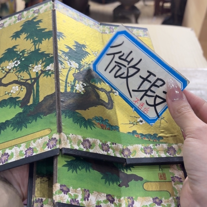 卡纸古美术置物摆件