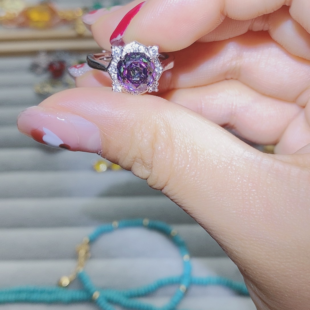 【闪购商品】托帕石耳饰银S925镶嵌