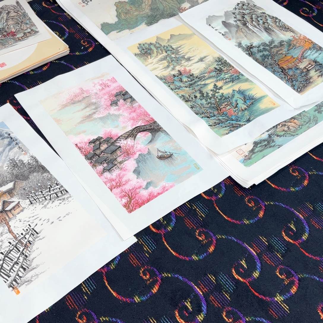 国画我***娃詹高凤四张打包价