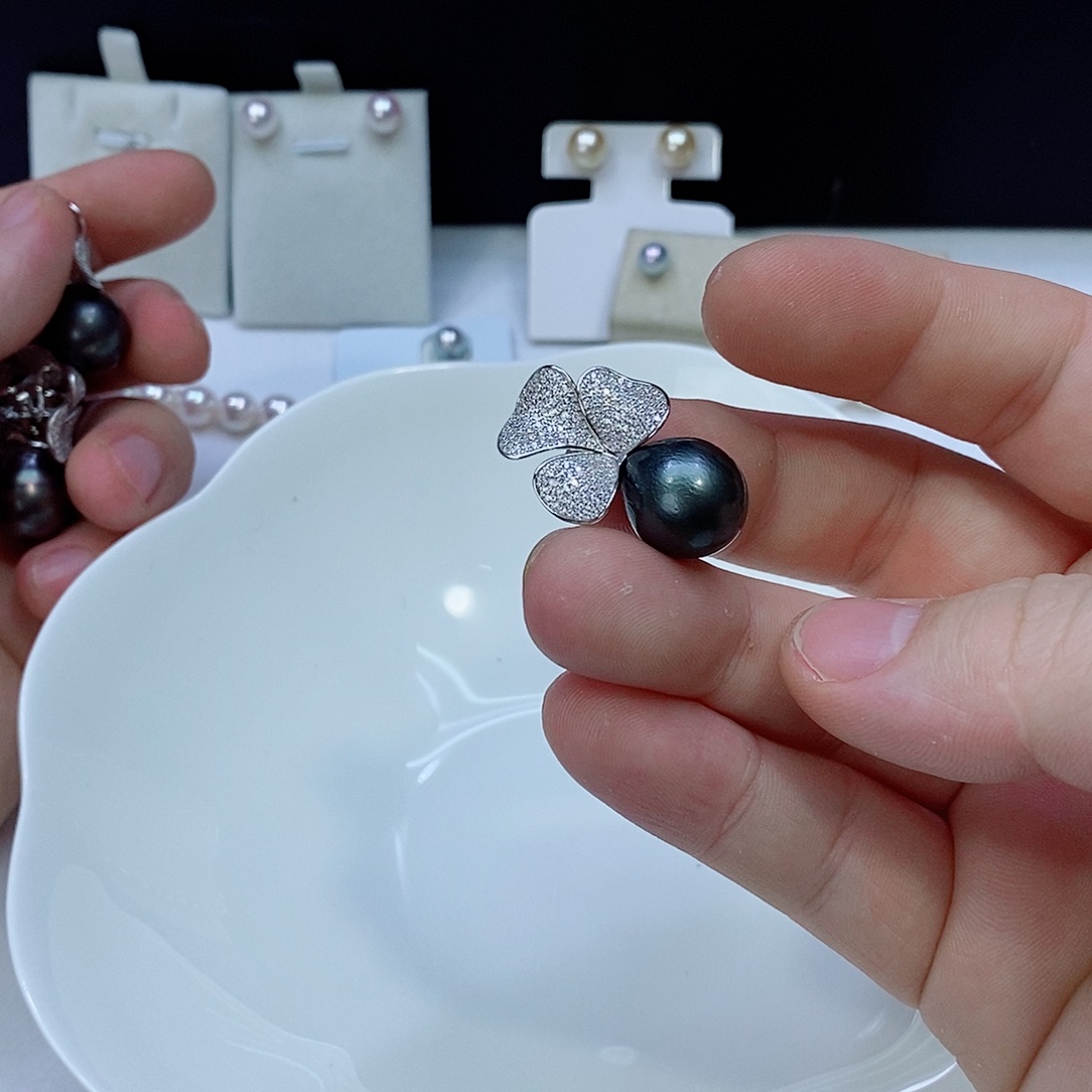 海水珍珠颈饰银S925镶嵌