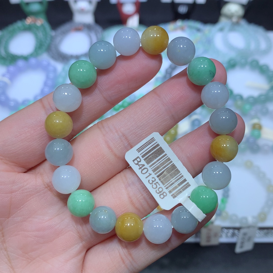 翡翠未镶嵌手串天然