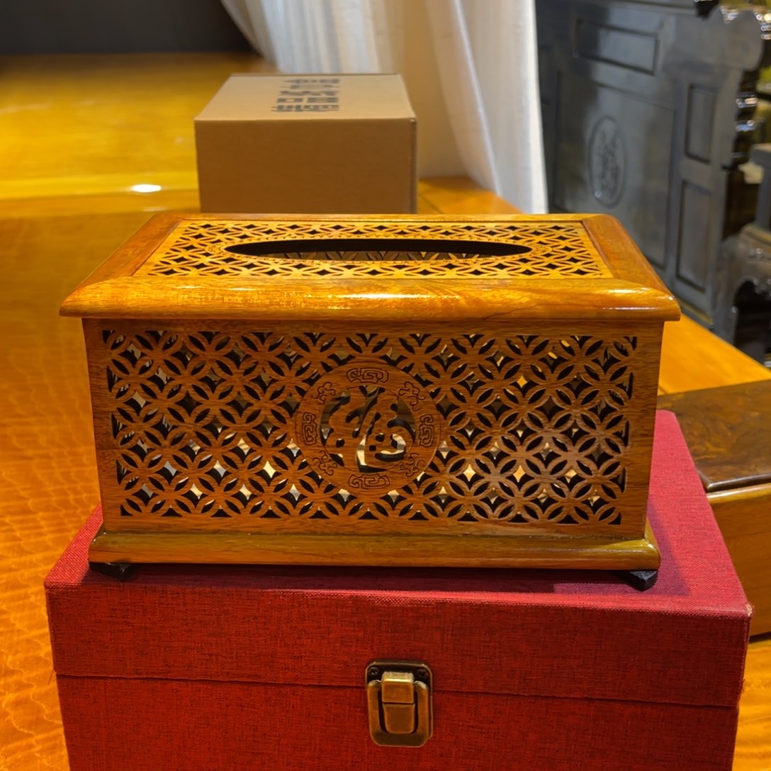 成套家具紫檀木类纸巾盒