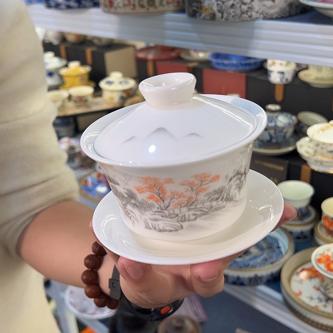 盖碗很漂亮我很喜欢