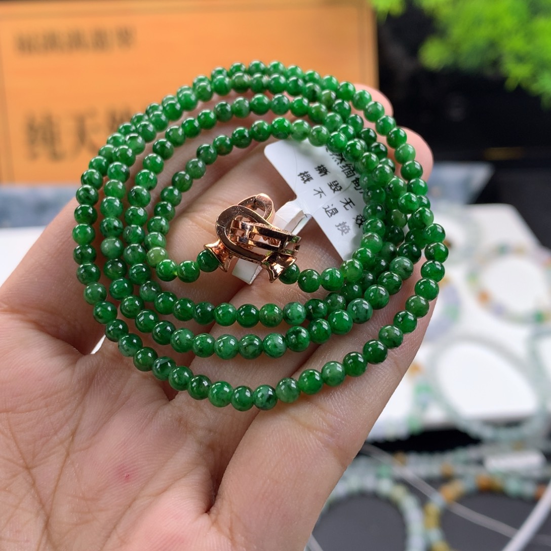 翡翠未镶嵌手链卡3.5