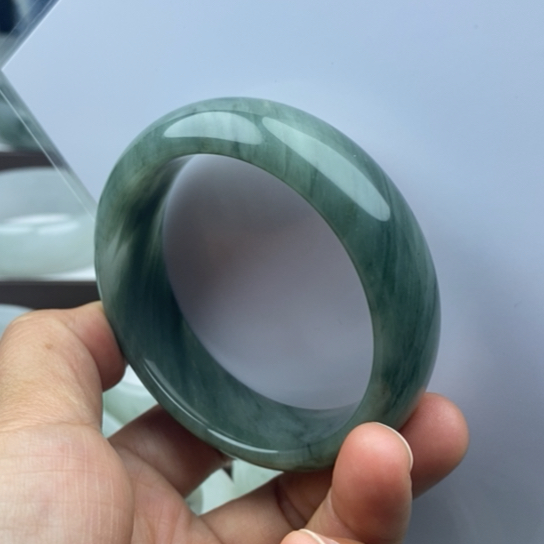 石英质玉（金丝玉）未镶嵌手镯