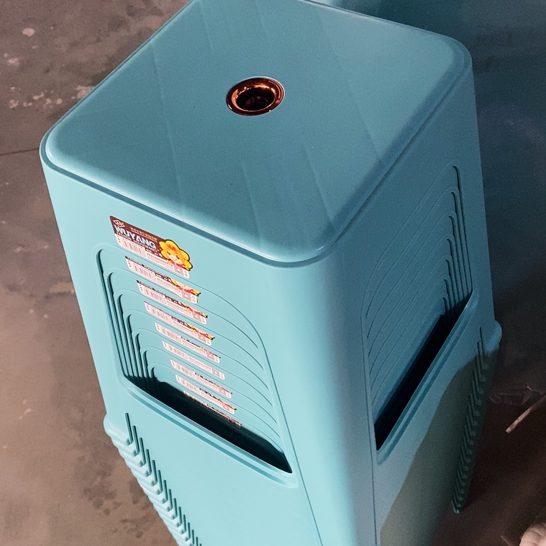 PP1328简约款加厚餐桌大凳10个装蓝色