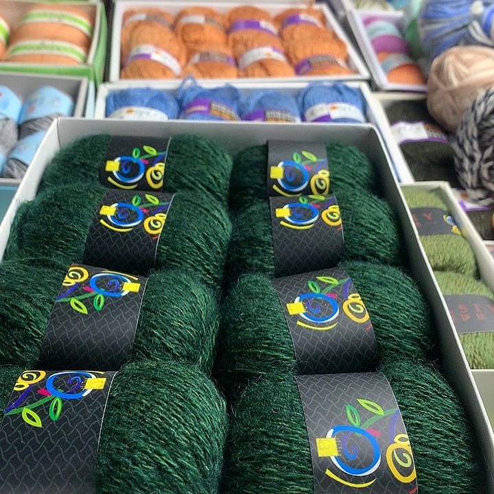 羊毛用****2帝伊丝墨绿色八两