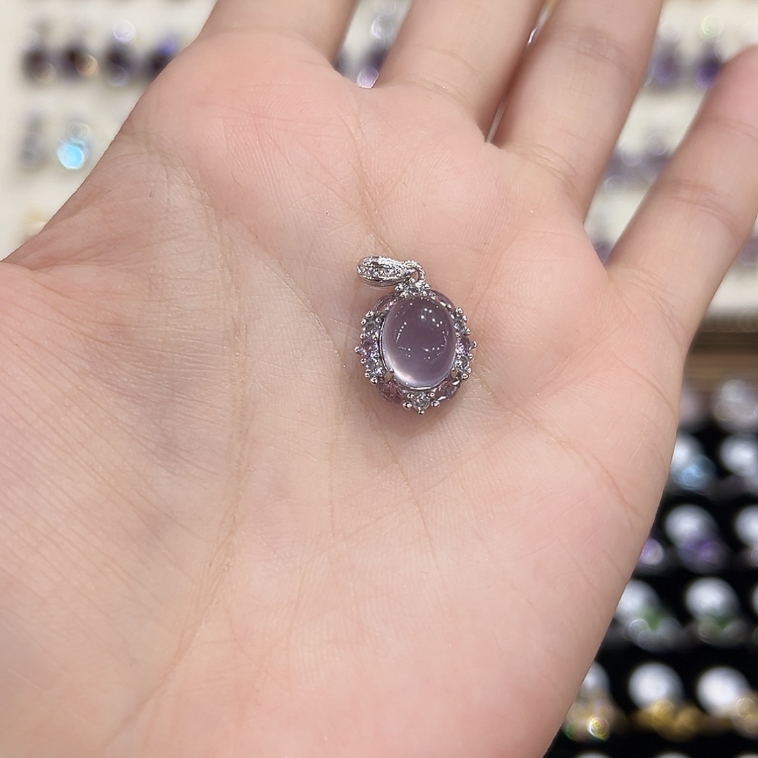 k***.颈饰银S925镶嵌萤石