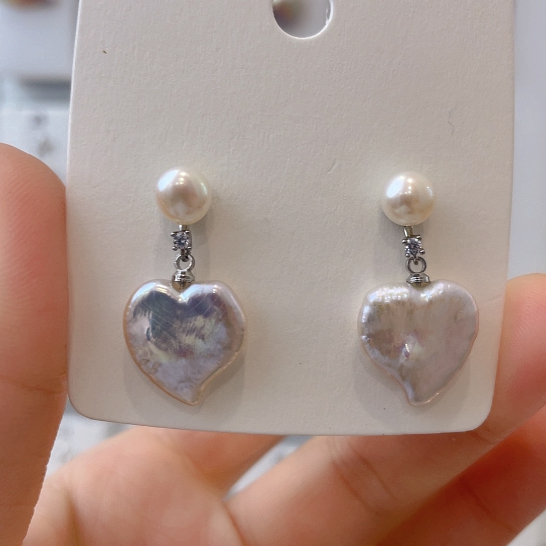 淡水珍珠颈饰银S925镀金镶嵌