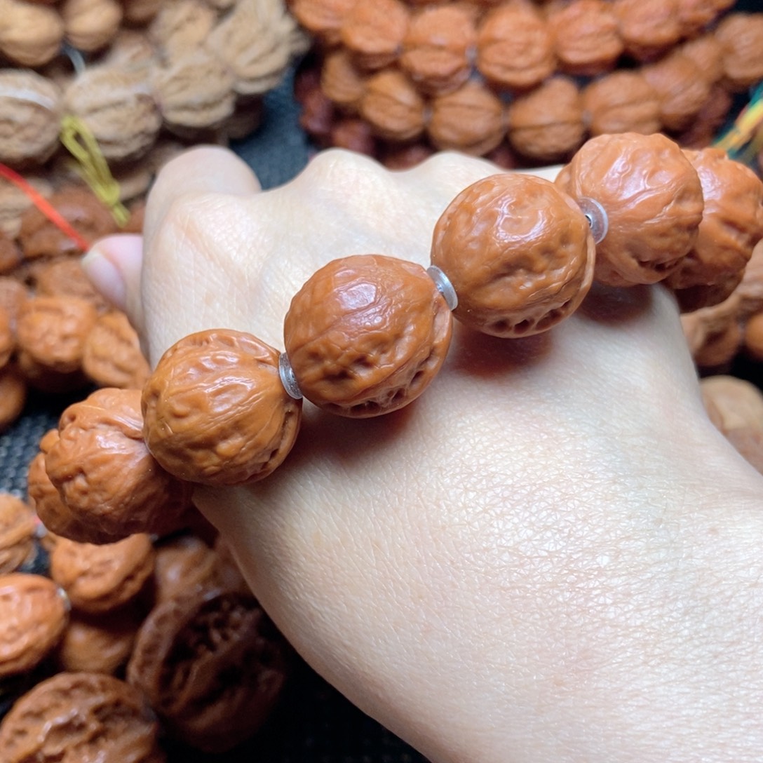 奔***师手串文玩核桃小金豆子