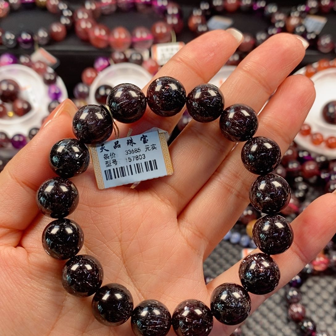 水晶手链未镶嵌酸***果黑超七157803