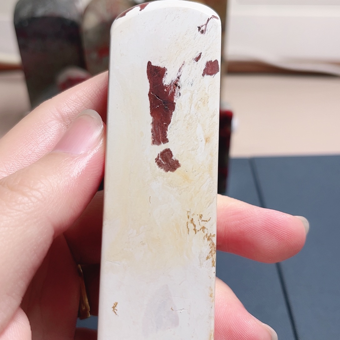 印石昌化石昌化鸡骨白印章