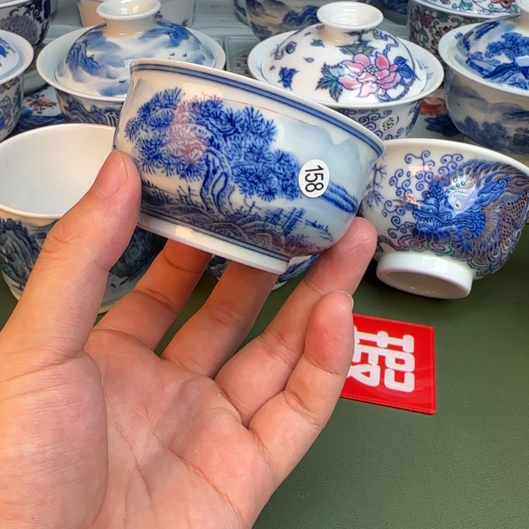 彦祖纯手手工手绘茶具158