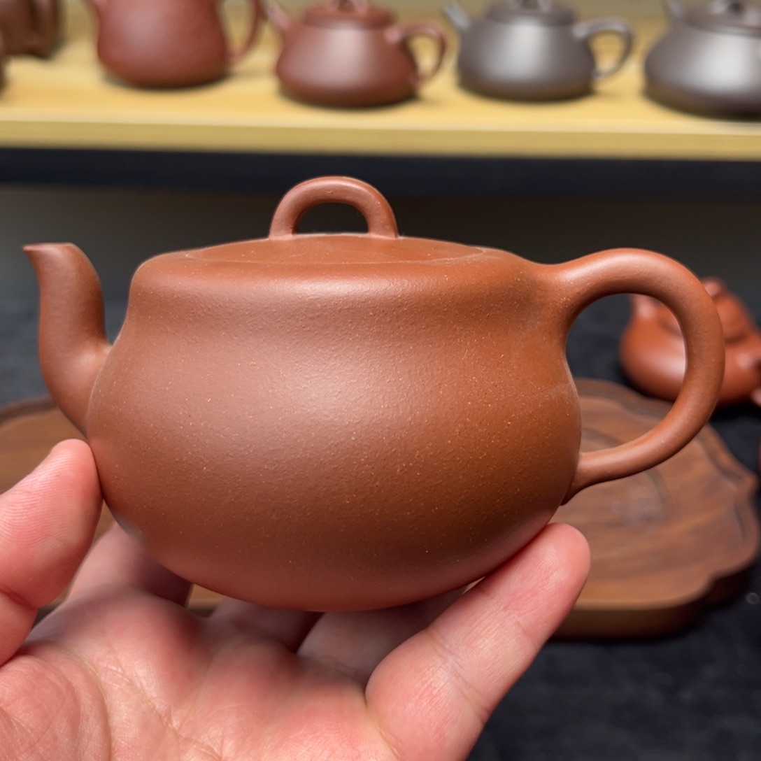 紫砂茶壶230cc中槽清三弯嘴
