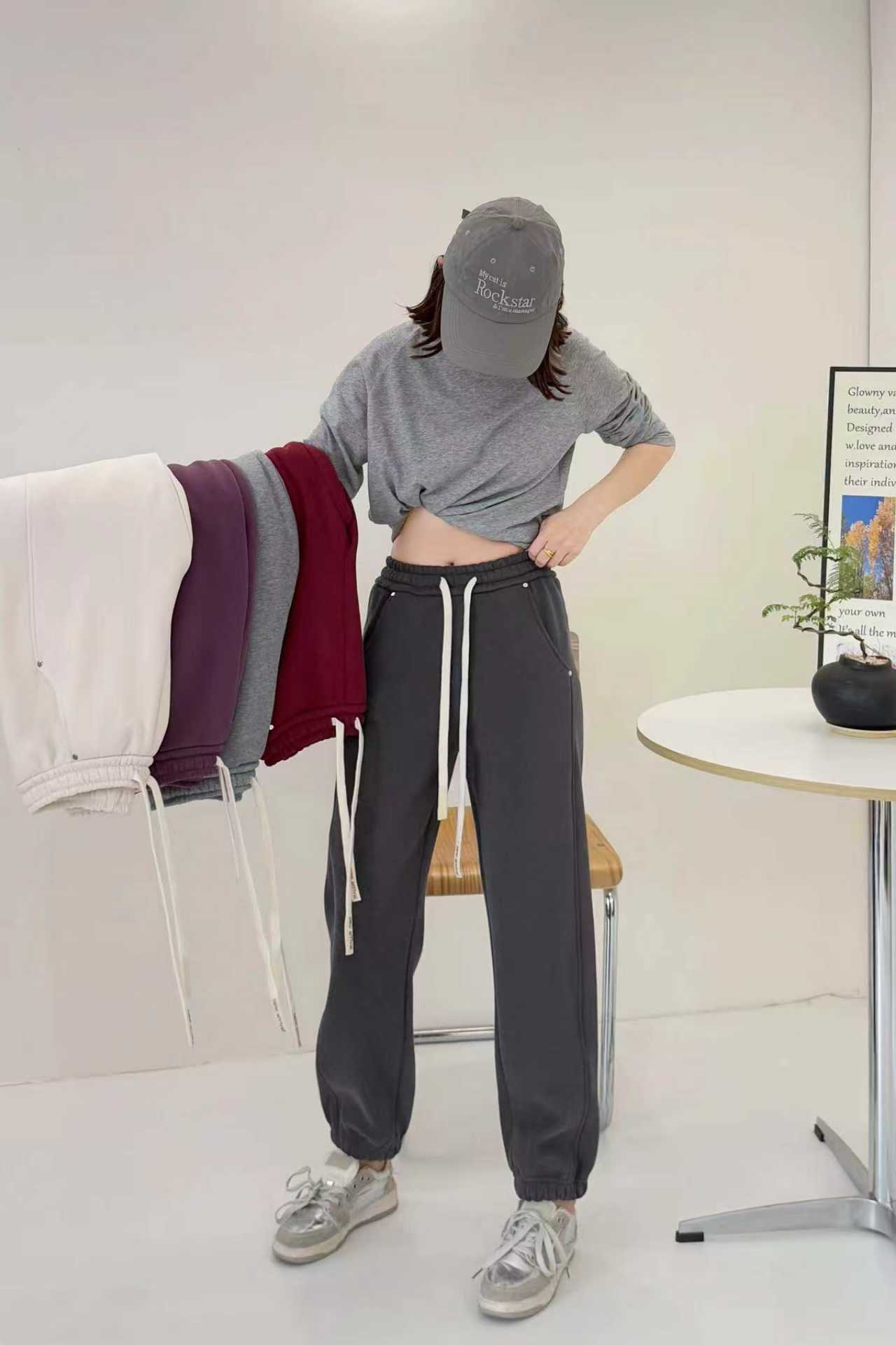 蔓迪欧尚2025秋冬季常规小个子休闲卫裤（698-698-1-699-699-1）