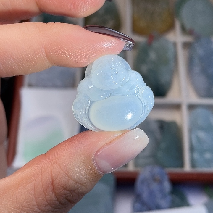 定制翡翠未镶嵌翡翠佛公