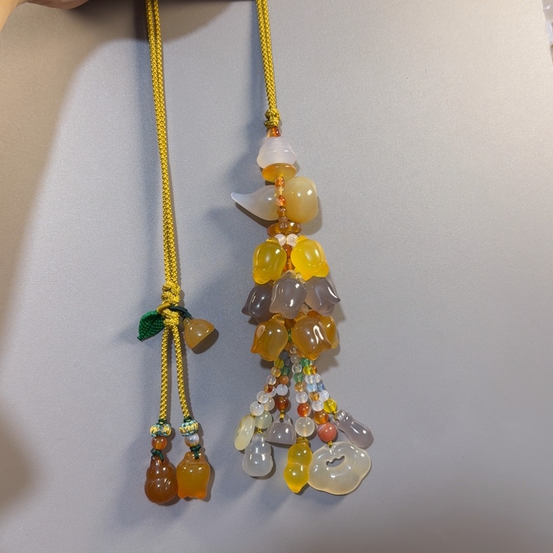 麦***糖玛瑙/玉髓未镶嵌福利款挂件通货料子不挑新疆西藏不包邮