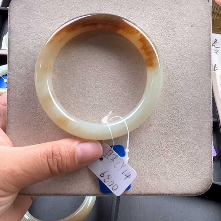 未镶嵌手镯和田玉玲珑美镯62.2