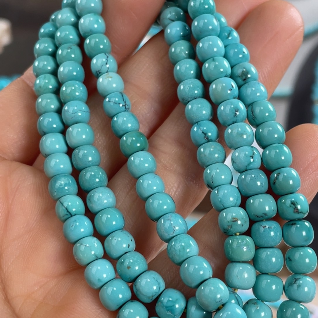 绿松石未镶嵌套链高瓷玉化料108