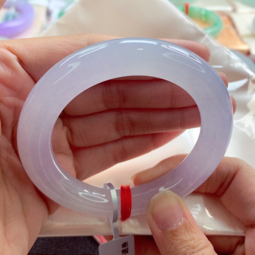 【闪购商品】翡翠手镯（圆镯）未镶嵌冰粉紫强推A