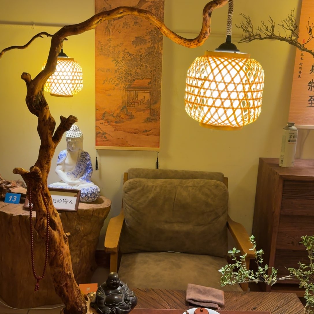 木杜鹃根自然根艺造景台灯孤品