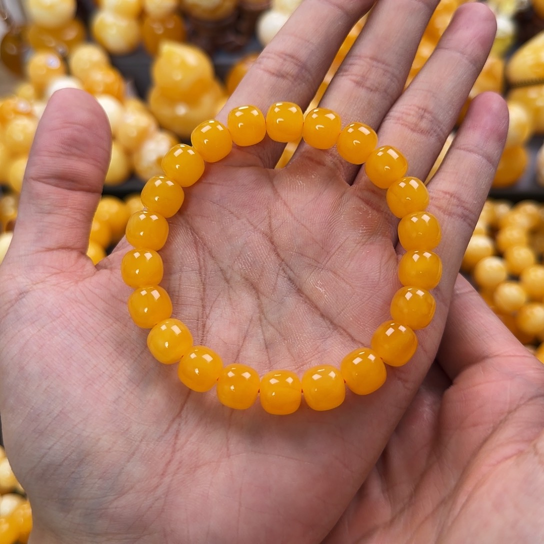 琥珀未镶嵌珠宝奇石10mm同料