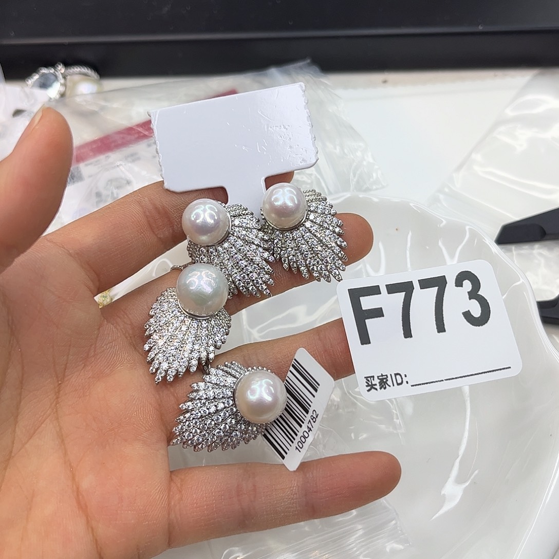 耳饰淡水珍珠合金