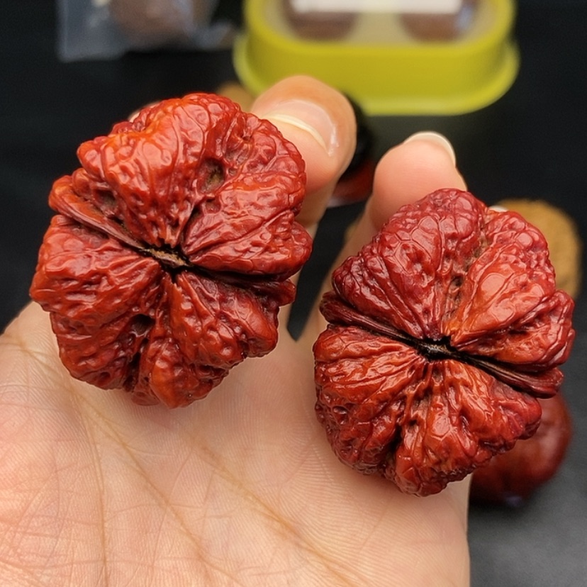【闪购商品】把件文玩核桃40尺蝴蝶蟾