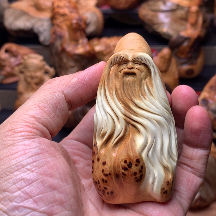 柏木（崖柏）崖柏陈化料手把件