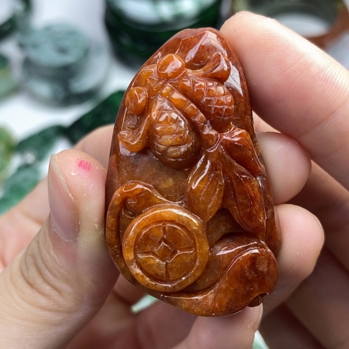 颈饰未镶嵌翡翠吊坠