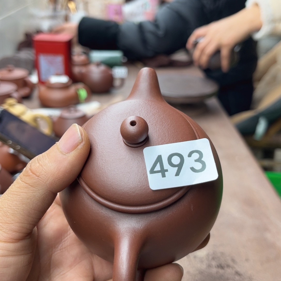 紫砂茶壶紫泥匏尊230左右瑕疵