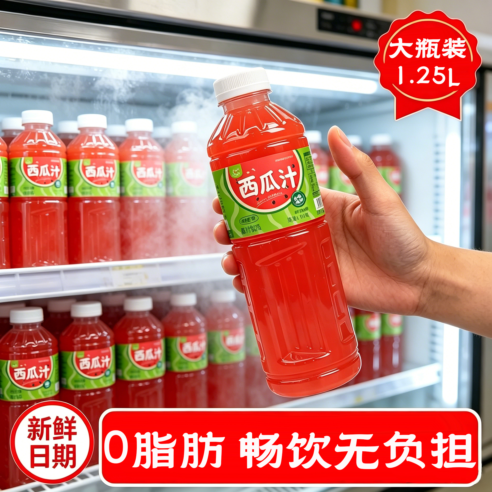 闫当家西瓜汁1.25L*2瓶