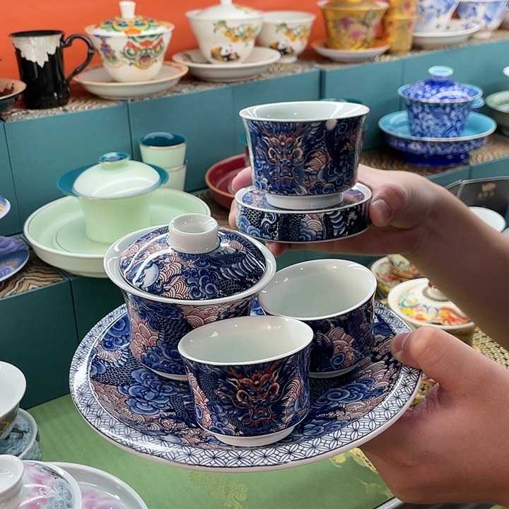 景德镇陶瓷盖碗茶具