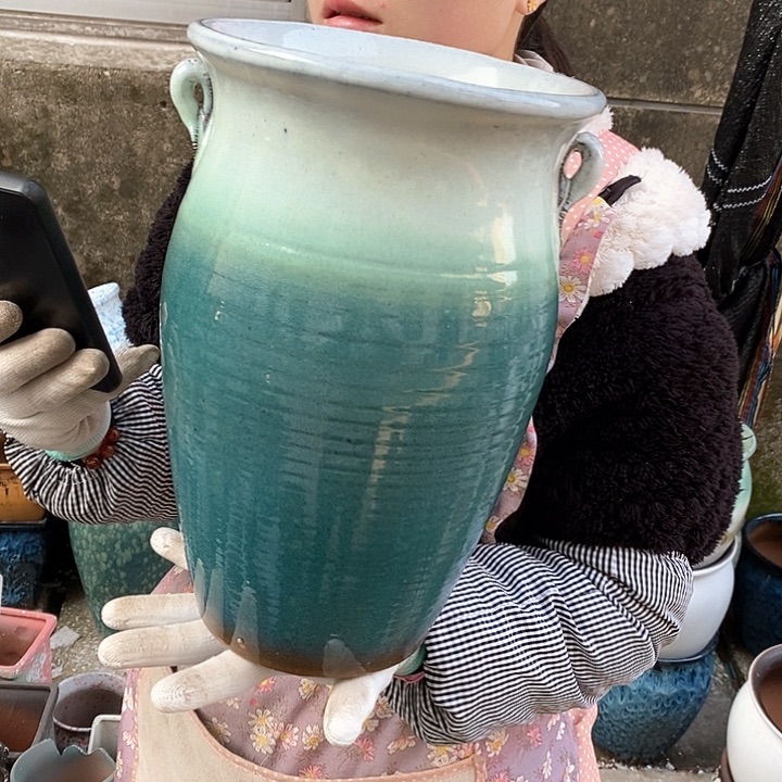 紫砂花盆正品口20高32