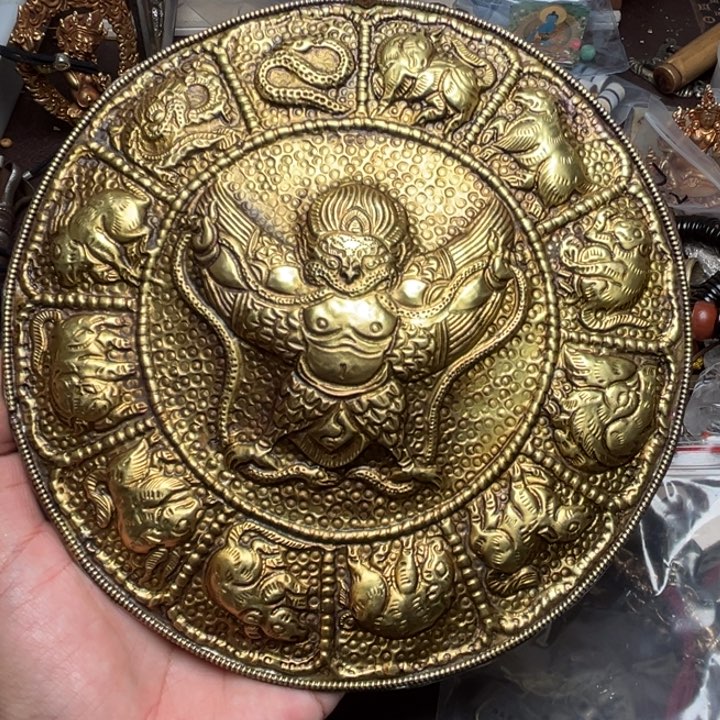 铜星月菩提吊坠项链