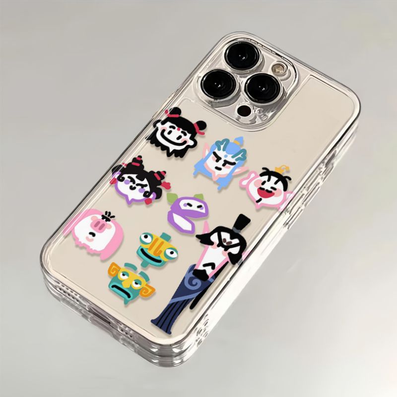 敖丙哪吒全家福卡通高级感适用苹果16pro手机壳一加小米华为荣耀
