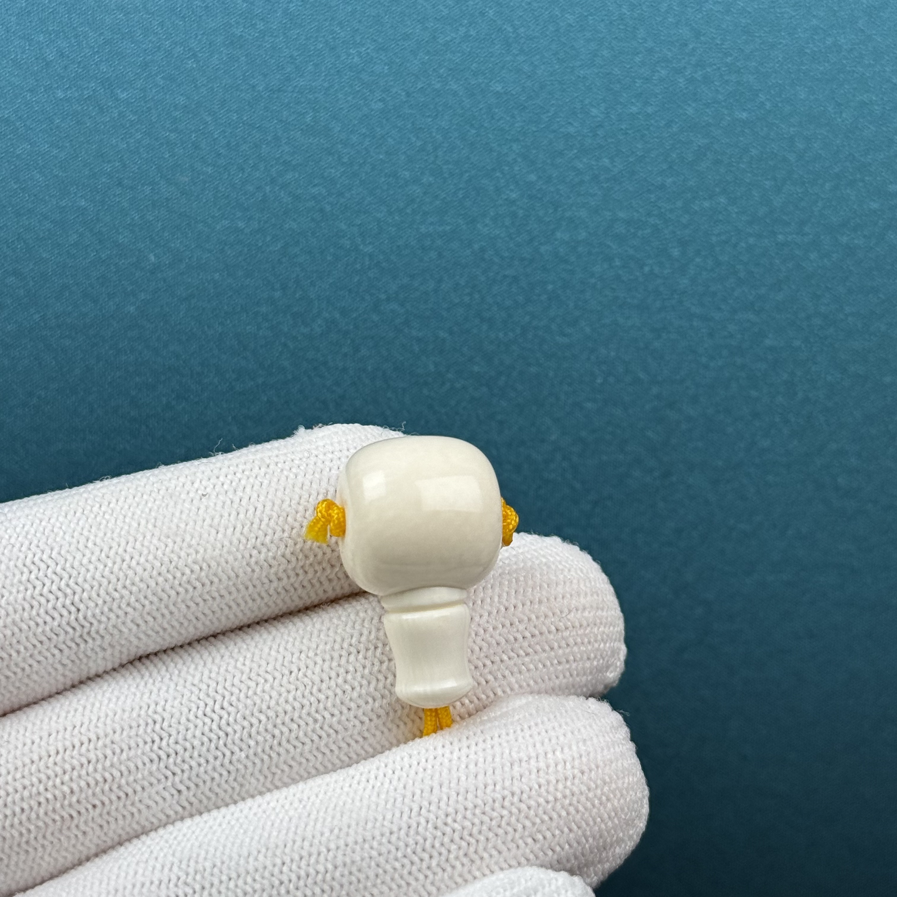 D87-52天然猛犸牙 藏式三通14*24.5*14.9mm支持复检假一罚十