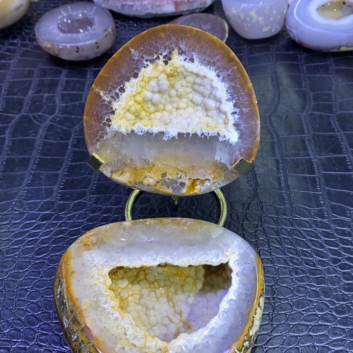 未镶嵌珠宝半成品水晶金软啵啵盆