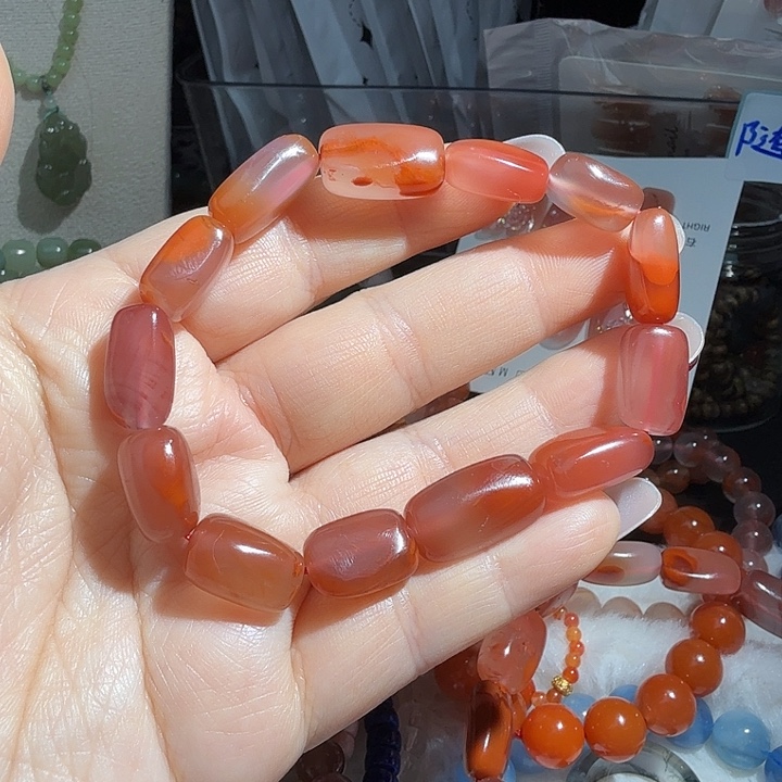 南红玛瑙未镶嵌手链南红