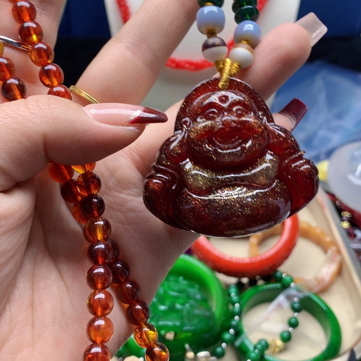 蜜蜡颈饰未镶嵌吊坠