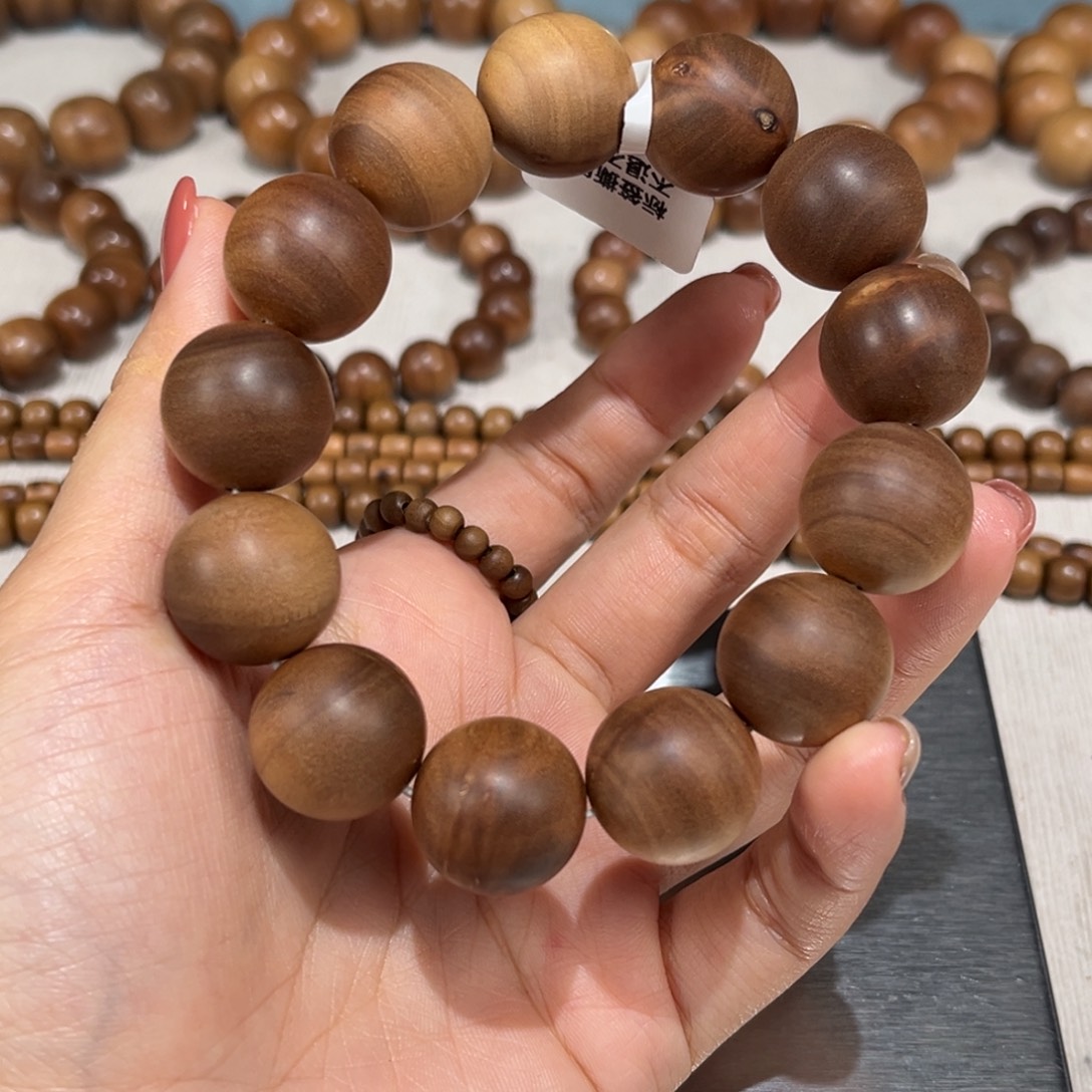小***蜂檀香木手串/手链瑕疵1.8单圈