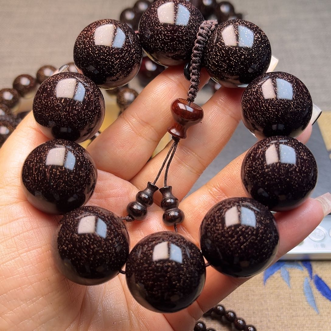 檀香紫檀（小叶紫檀）金****场2.5 10颗爆星