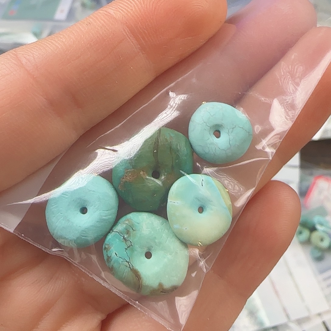 绿松石珠宝半成品未镶嵌