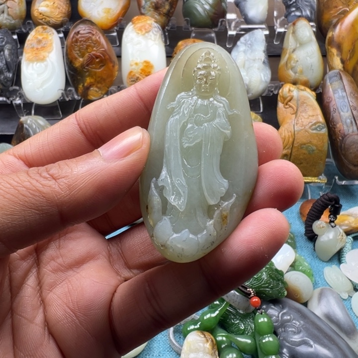 买***吗和田玉未镶嵌挂件