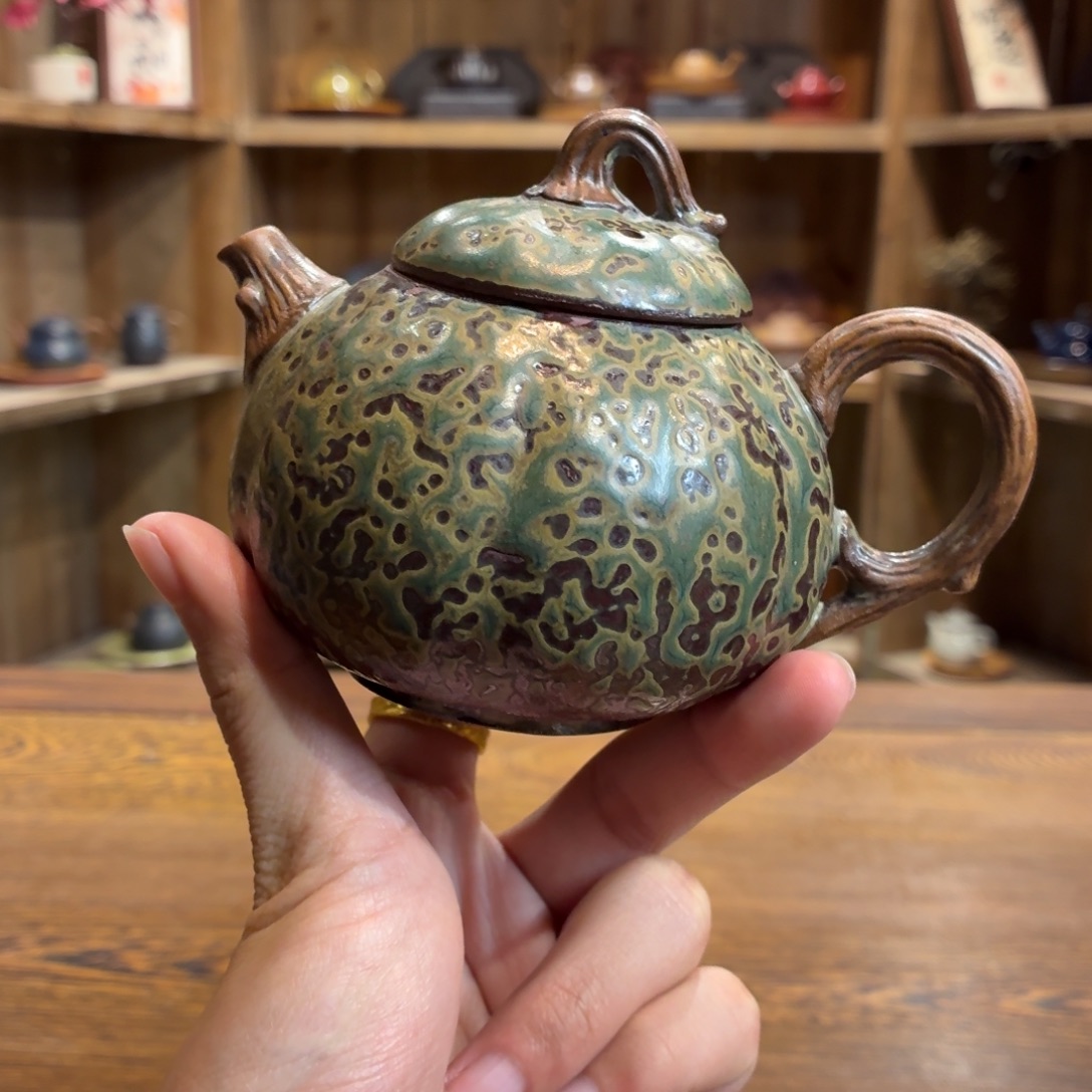 柴烧老岩泥茶器皿