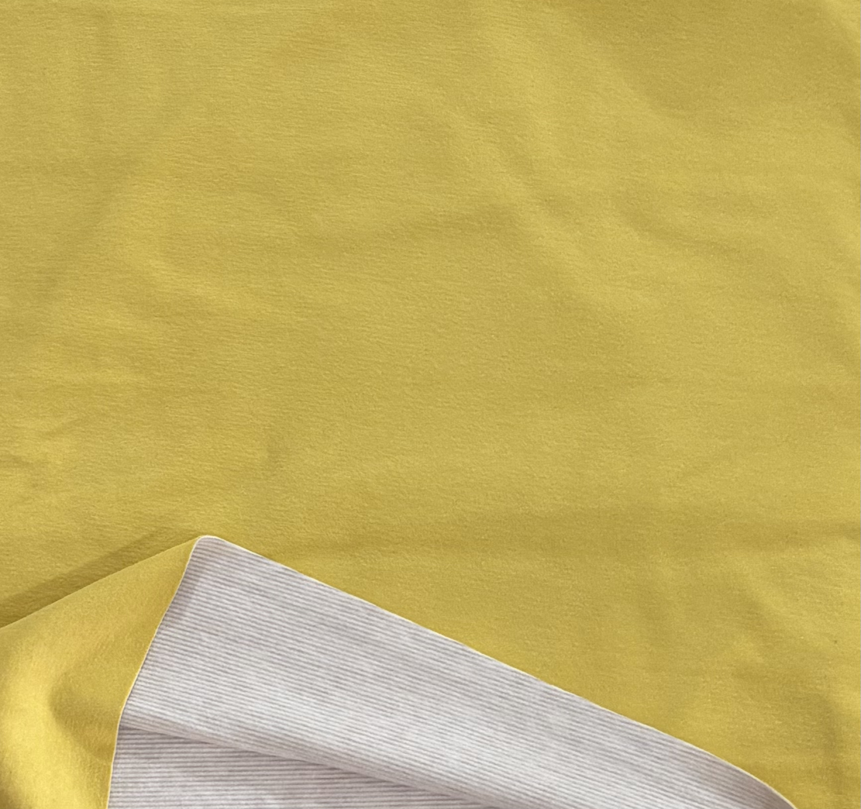 黄色双面德绒面料两米