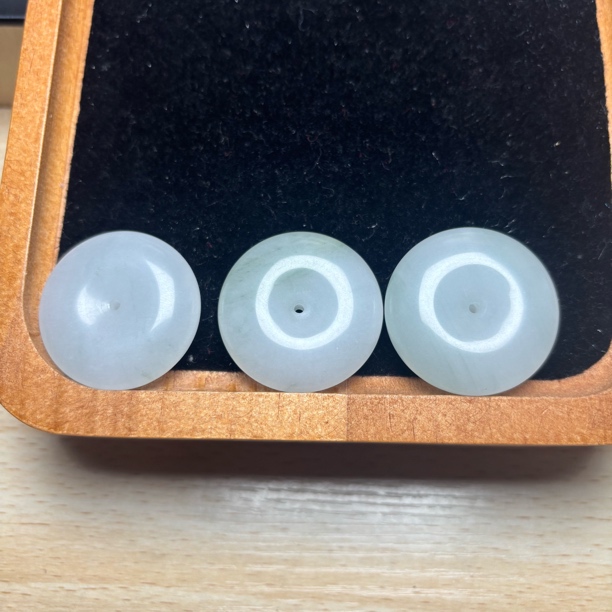 32mm天山翠平安扣多样性发货拍一发一赠绳