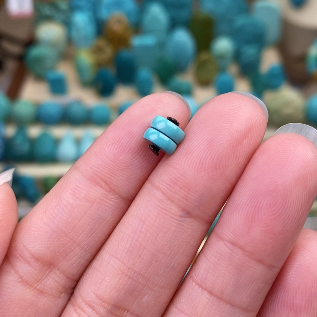 绿松石珠宝奇石未镶嵌6.2mm