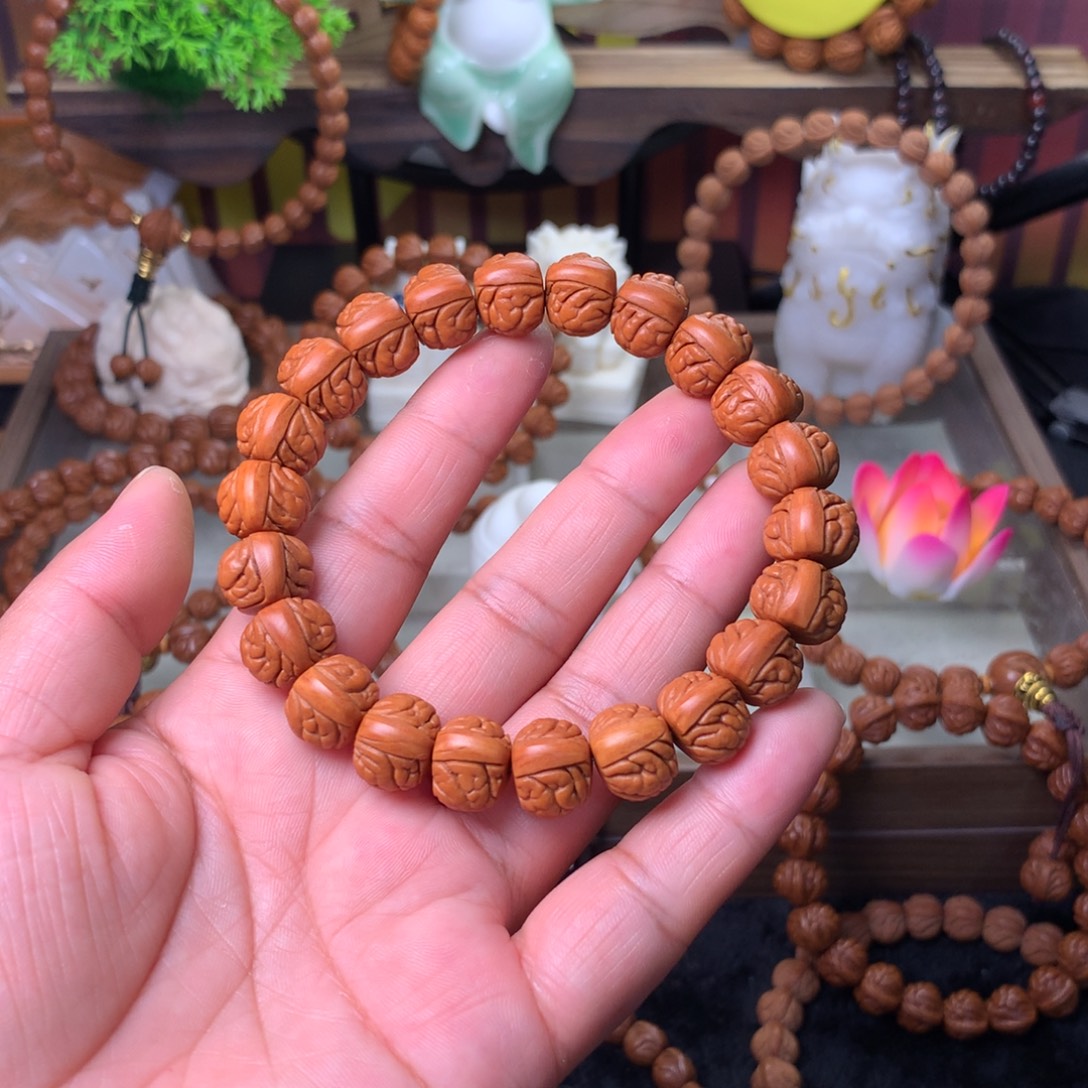 吊坠桃核荔枝手串13