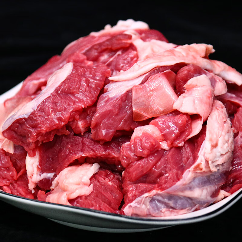 贵州黄牛肉 现宰鲜切 小块碎肉 3斤装（烧烤.牙签牛肉）